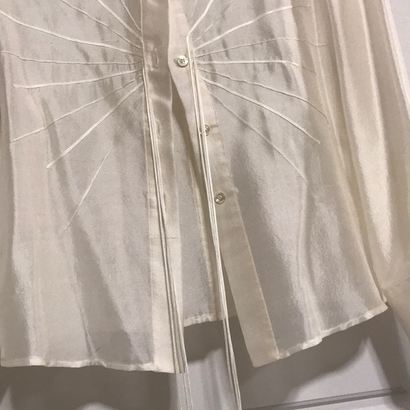 🇮🇹ARMANI Dress Up women’s Blouse long sleeve Size 6 - Picture 15 of 17